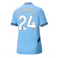 Camisa de Futebol Manchester City Josko Gvardiol #24 Equipamento Principal Mulheres 2024-25 Manga Curta